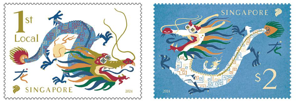 Ring in 2024 with Zodiac Dragon stamps Singapore Post